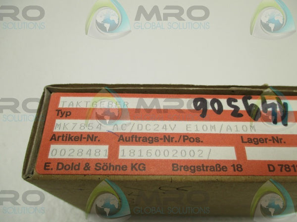 E.DOLD & SOHNE MK7854-AC/DC24V-E10M/A10M TIME DELAY RELAY  NSMP