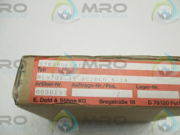 E.DOLD & SOHNE ML9701.11AC/DC0,5-1A RELAY  NSMP