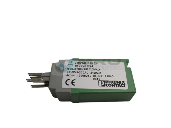 PHOENIX CONTACT ST-OV3-230AC/24DC/2 SOLID STATE RELAY  NSNP