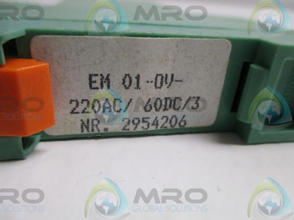 PHOENIX CONTACT EM01-OV-220AC/60DC/3 SOLID STATE RELAY   NSNP