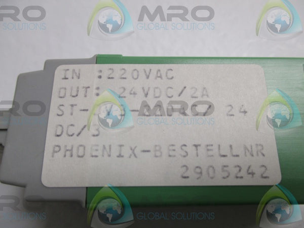 PHOENIX CONTACT ST-OV3-220AC/24DC/3 SOLID STATE RELAY   NSNP