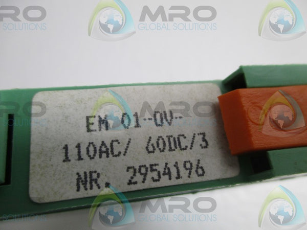 PHOENIX CONTACT EM01-OV-110AC/60DC/3 SOLID STATE RELAY  NSNP