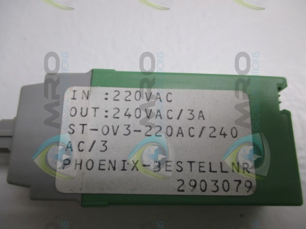 PHOENIX CONTACT ST-OV3-220AC-240AC/3 SOLID STATE RELAY  NSNP