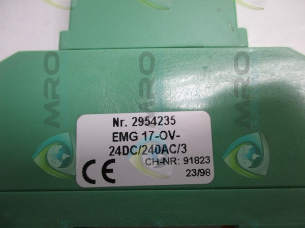 PHOENIX CONTACT EMG17-OV-24DC/240AC/3 SOLID STATE RELAY  NSNP