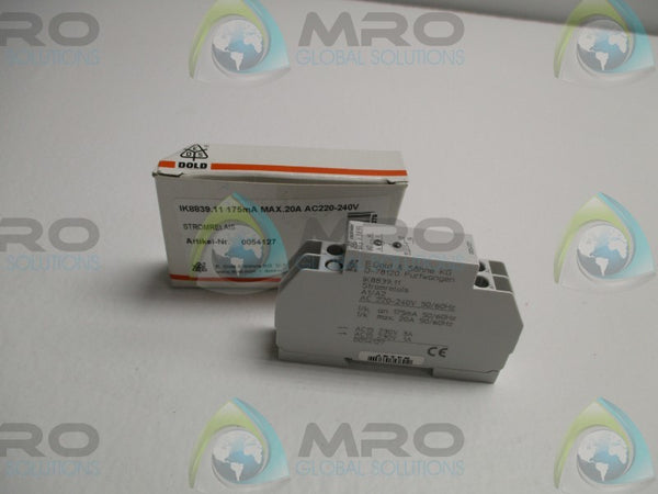 E.DOLD & SOHNE IK8839.11 0054127CURRENT MONITORING RELAY  NSMP