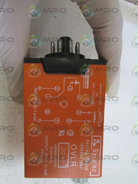 SYRELEC TIMER RELAY 110VAC OVLR  UNMP