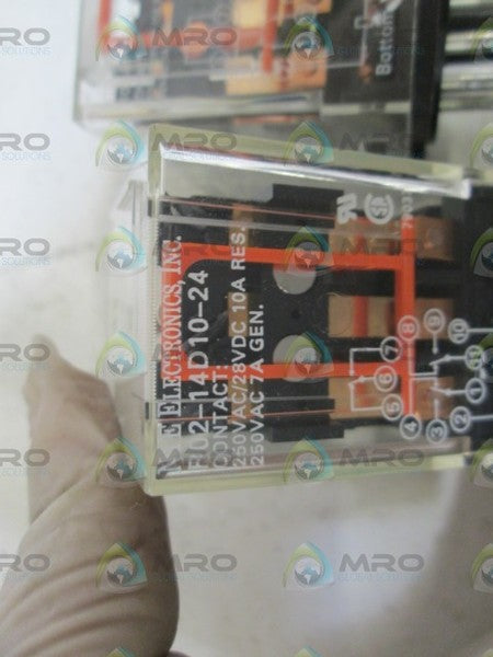 LOT OF 2 NTE ELECTRONICS, INC. RELAY R02-14D10-24 NSNP