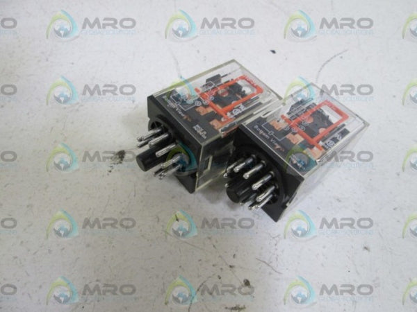 LOT OF 2 NTE ELECTRONICS, INC. RELAY R02-14D10-24 NSNP