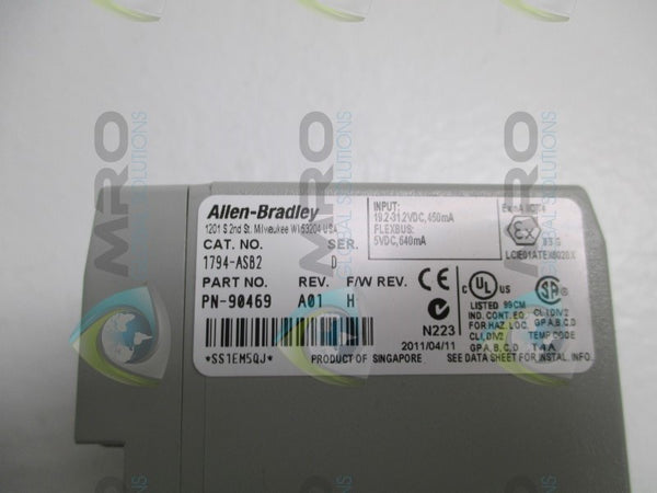 ALLEN BRADLEY 1794-ASB2 SER. D F/W H NSMP