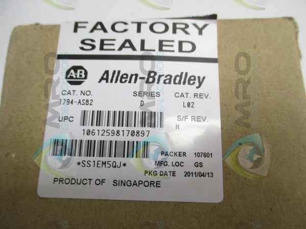 ALLEN BRADLEY 1794-ASB2 SER. D F/W H NSMP