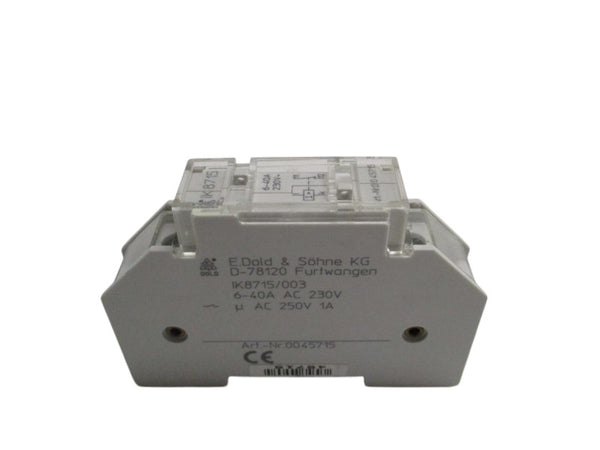 E.DOLD & SOHNE IK8715/003 0045715 RELAY 230/250VAC NSNP