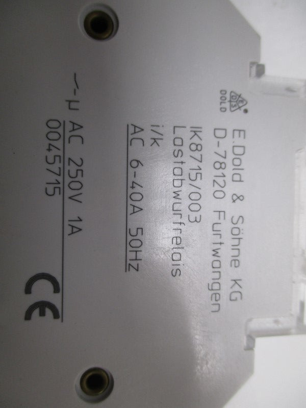 E.DOLD & SOHNE IK8715/003 0045715 RELAY 250VAC NSNP