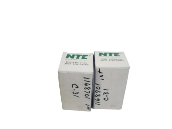 LOT OF 2 NTE POWER RELAY R02-14D10-24 NSMP