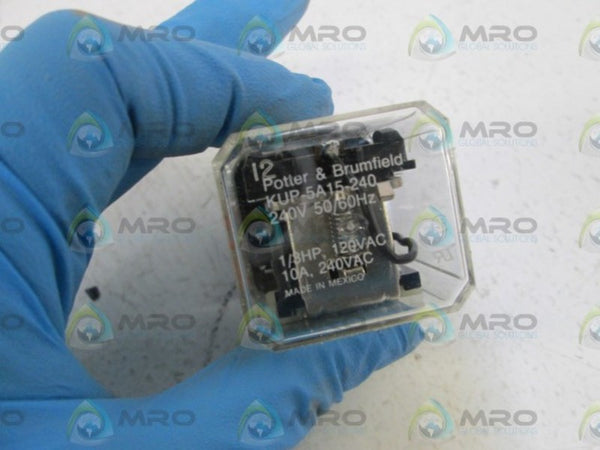 POTTER & BRUMFIELD KUP-5A15-240 RELAY 240V NSMP