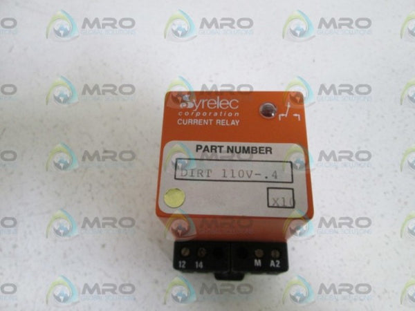 SYRELEC CURRENT RELAY DIRT 110V-.4 NSNP