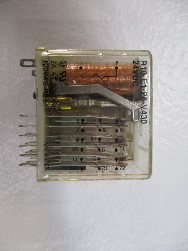 POTTER & BRUMFIELD R10-E1-P6-V430 RELAY 24VDC 2A UNMP