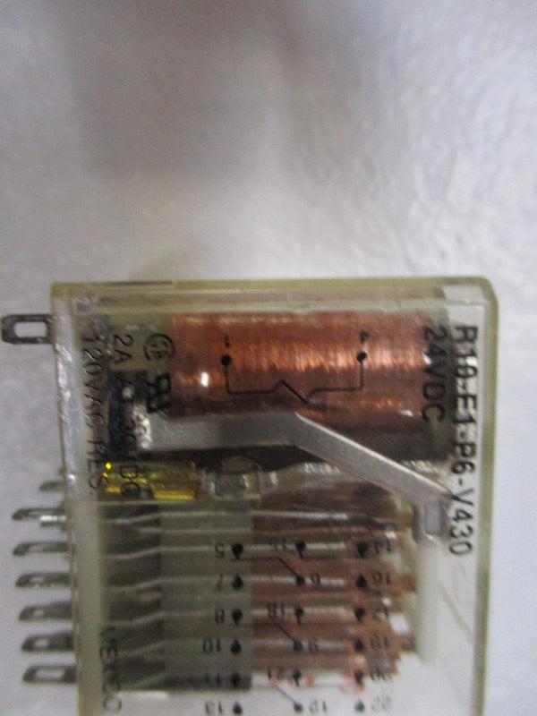 POTTER & BRUMFIELD R10-E1-P6-V430 RELAY 24VDC 2A UNMP
