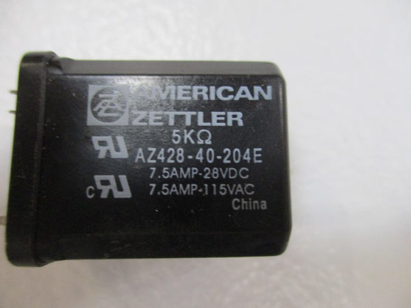 AMERICAN ZETTLER AZ428-40-204E RELAY 28VDC 7.5A UNMP