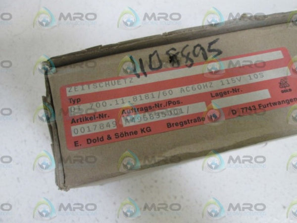 DOLD RELAY 115V DI 700.11.8181/60 NSMP
