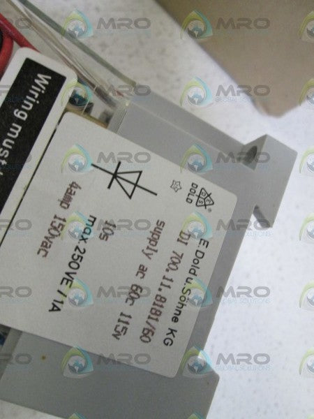 DOLD RELAY 115V DI 700.11.8181/60 NSMP