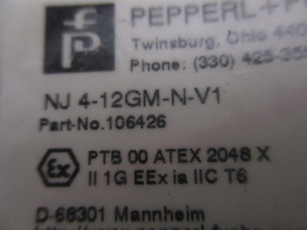 PEPPERL+FUCHS NJ4-12GM-N-V1 106426 NSMP