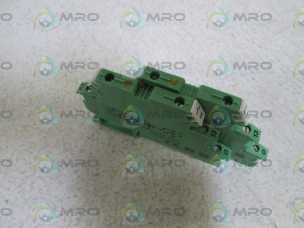 LOT OF 2 PHOENIX CONTACT RELAY TERMINAL BLOCK DEK-REL 24-AKT NSNP
