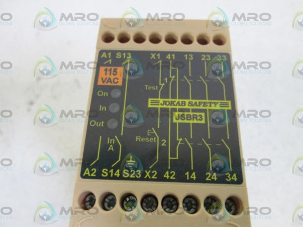 JOKAB 115VAC SAFETY RELAY JSBR3 NSMP
