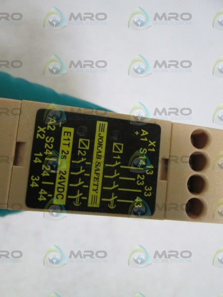 JOKAB EXPANSION SAFETY RELAY 24VDC E1T 2s NSMP