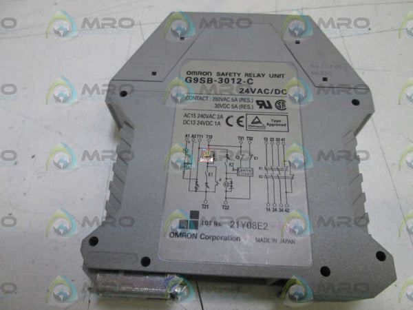 OMRON SAFETY RELAY UNIT G9SB-3012-C 24VAC/DC UNMP