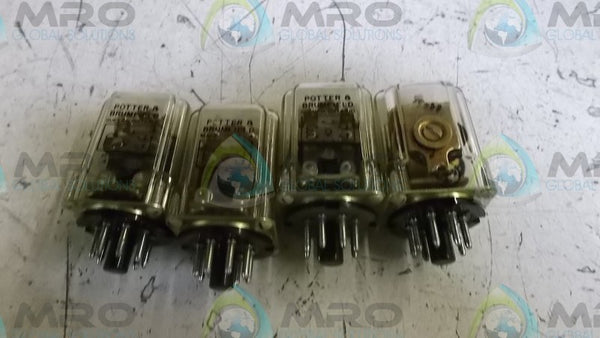 LOT OF 4 POTTER & BRUMFIELD KR-6317 RELAY UNMP