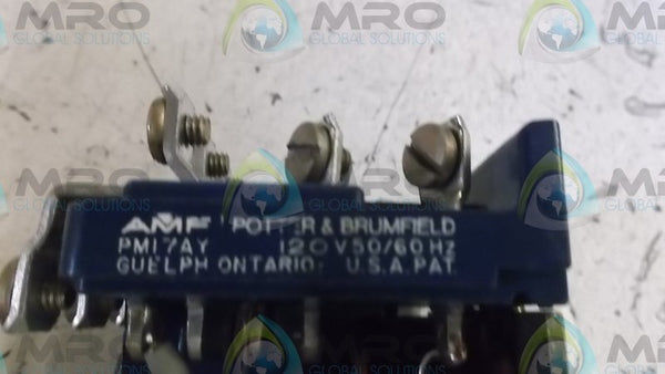 POTTER & BRUMFIELD PM-17AY-120 POWER RELAY 120V  UNMP
