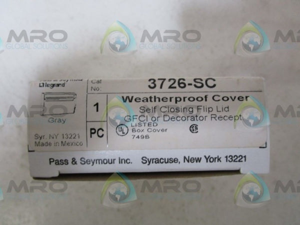 PASS & SEYMOUR 3726-SC OUTLET COVER NSMP