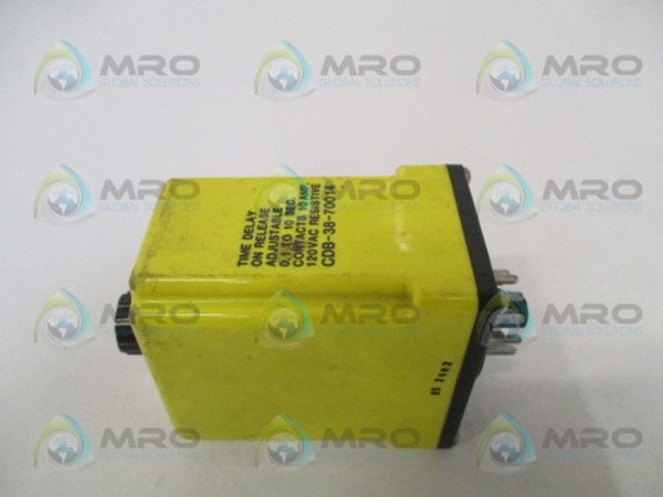 POTTER & BRUMFIELD CDB-38-70014 TIME DELAY RELAY 0.1-10 SEC 120/120VAC  UNMP