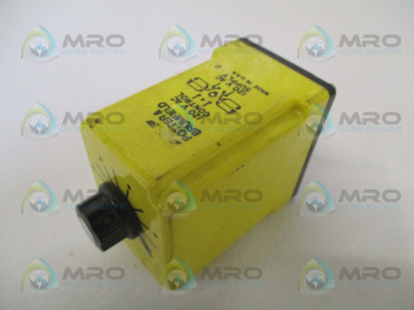 POTTER & BRUMFIELD CDB-38-70014 TIME DELAY RELAY 0.1-10 SEC 120/120VAC  UNMP