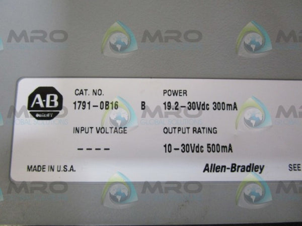ALLEN BRADLEY 1791-OB16 SERIES B OUTPUT MODULE NSNP