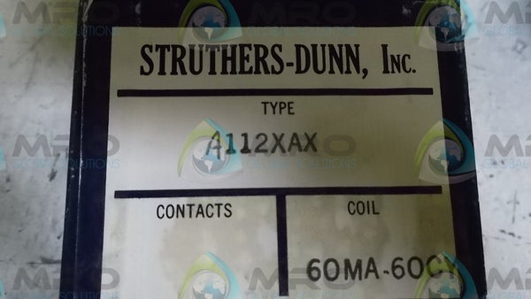 STRUTHERS-DUNN A112XAX RELAY  NSMP