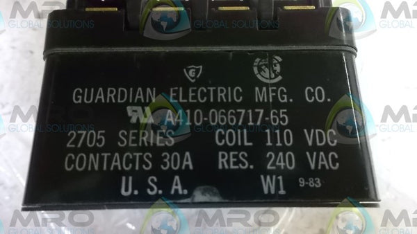 GUARDIAN ELECTRIC A410-066717-65 RELAY  NSMP