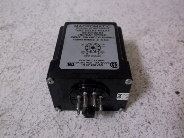 MACROMATIC SS-53122-04 SOLID STATE TIME DELAY RELAY  NSMP