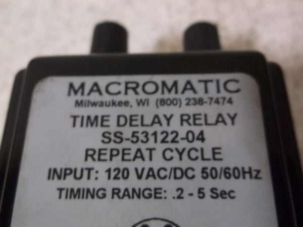 MACROMATIC SS-53122-04 SOLID STATE TIME DELAY RELAY  NSMP