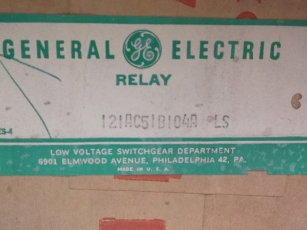 GENERAL ELECTRIC 12IAC51B104A LS OVERCURRENT TIME RELAY  NSMP