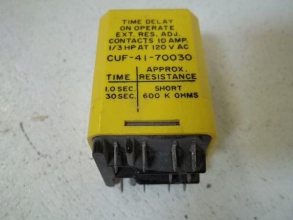 LOT OF 3 POTTER & BRUMFIELD CUF-41-70030 RELAY 120VAC UNMP