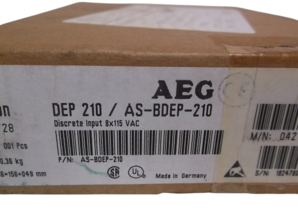 AEG MODICON DEP210/AS-BDEP-210 DISCRETE INPUT MODULE NSMP