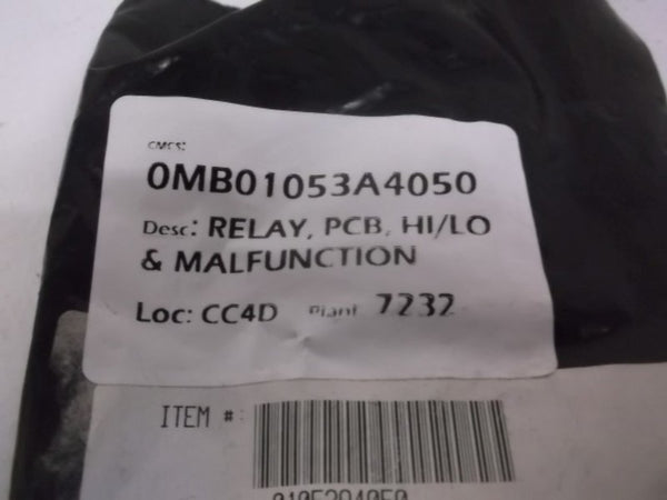 SIEGER LIMITED 1053A4050 PCB HI/LO RELAY UNMP