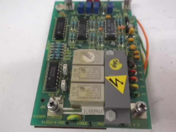 SIEGER LIMITED 1053A4050 PCB HI/LO RELAY UNMP