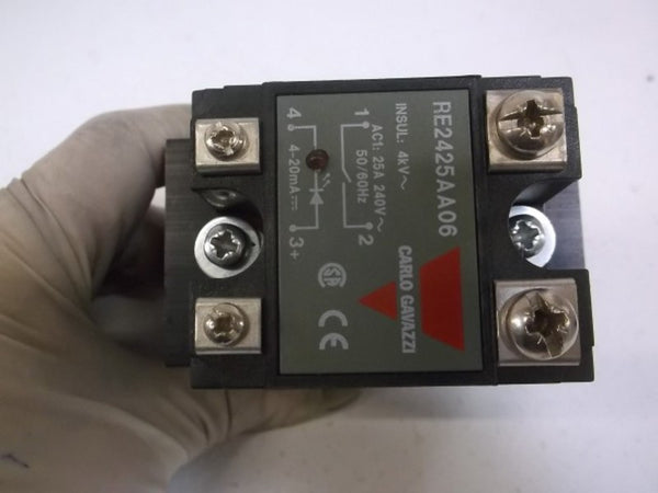 CARLO GAVAZZI RE2425AA06 SOLID STATE RELAY (AS PICTURED) UNMP