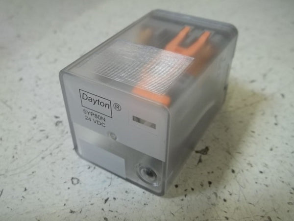 LOT OF 4 DAYTON 5YP80N DPDT-16AMP OCTAL RELAY, LED-24VDC ORIGINAL PACKAGE