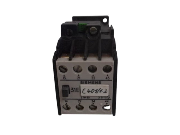 SIEMENS 3TH8031-0B RELAY 16AMP 4POLE 24VDC UNMP