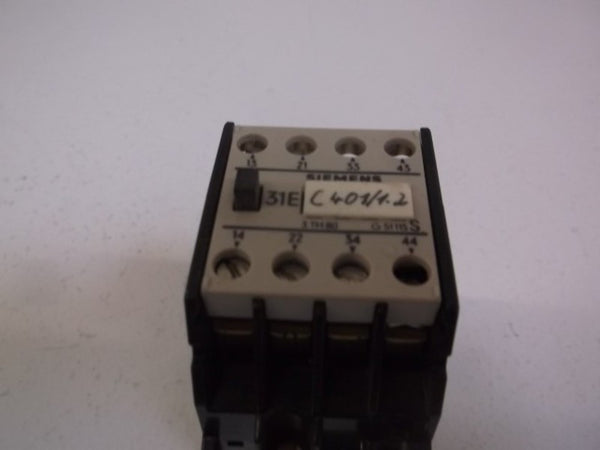 SIEMENS 3TH8031-0B RELAY 16AMP 4POLE 24VDC UNMP