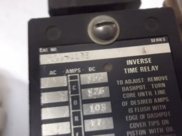 ALLEN BRADLEY 809-J17E SER. A INVERSE TIME RELAY UNMP