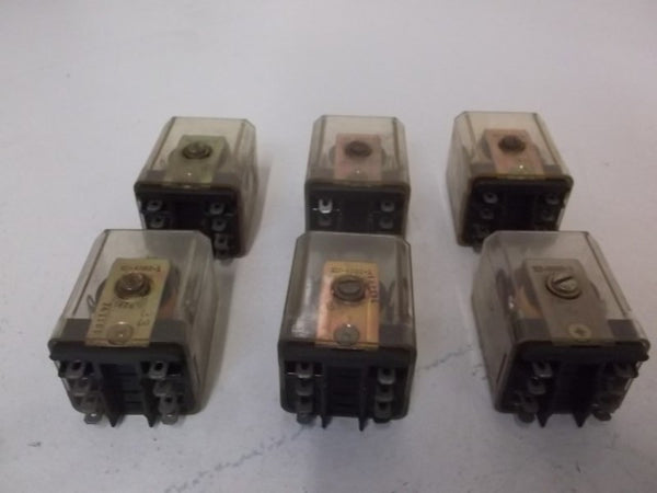 LOT OF 6 POTTER & BRUMFIELD KU-4080-I RELAY UNMP